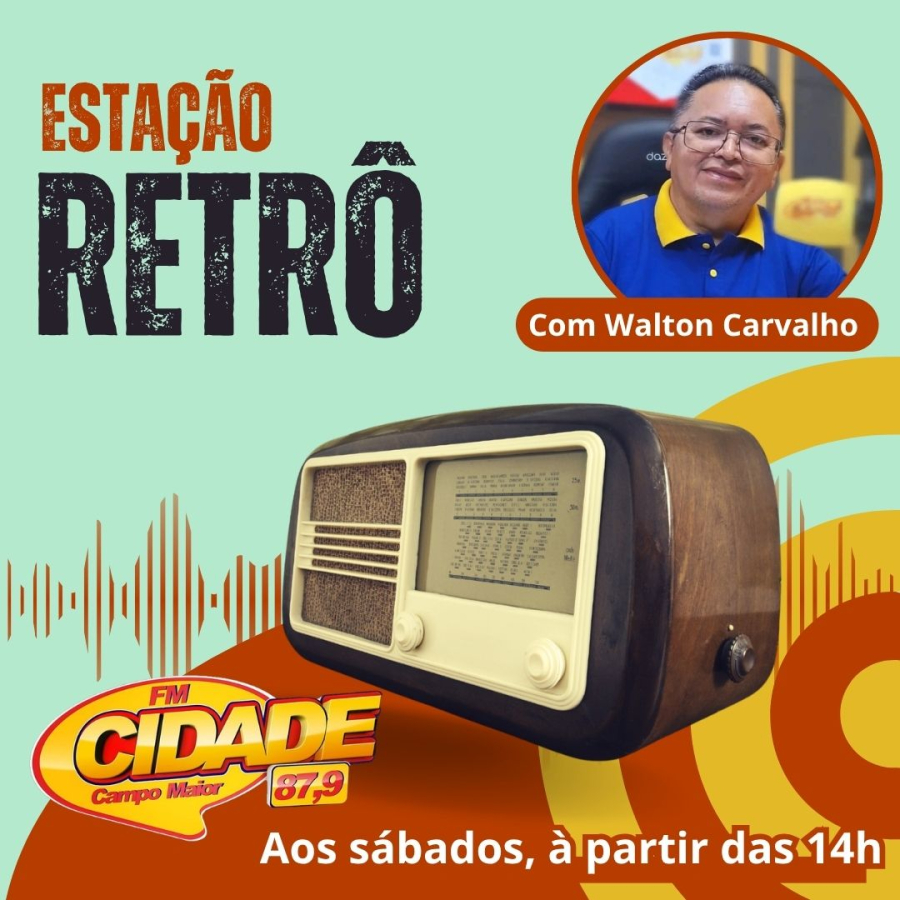 Estação Retrô, o programa que te faz viajar de volta ao passado, aos anos 80, em plena tarde de sábado