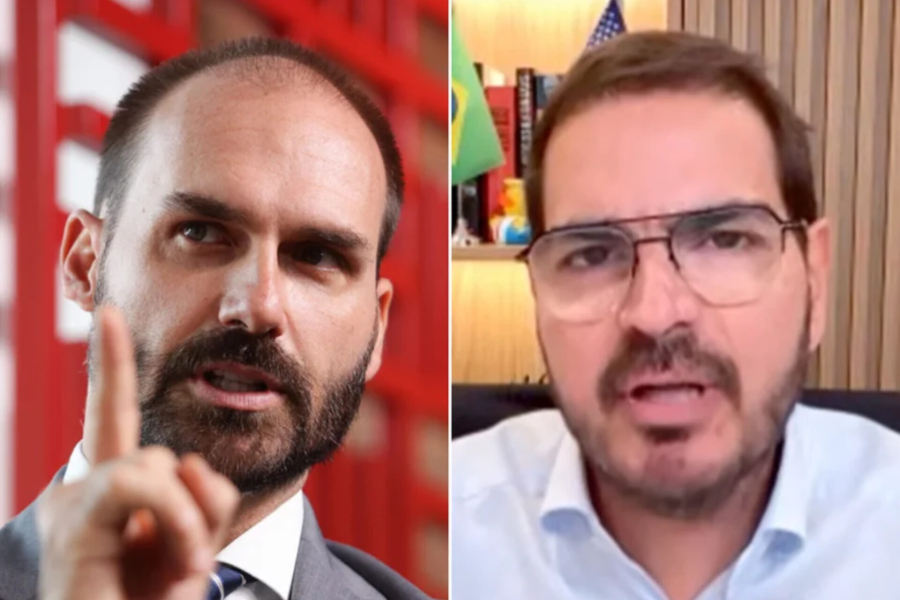 Eduardo Bolsonaro e Constantino trocam acusações sobre Master