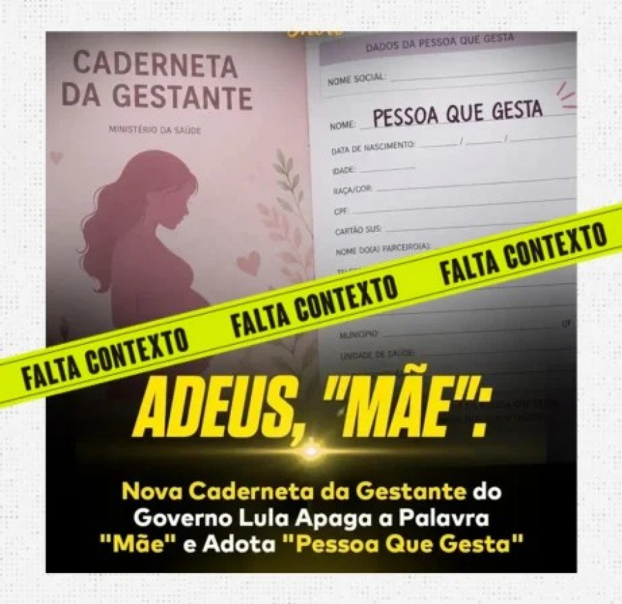 Nova Caderneta da Gestante não aboliu a palavra ‘mãe’