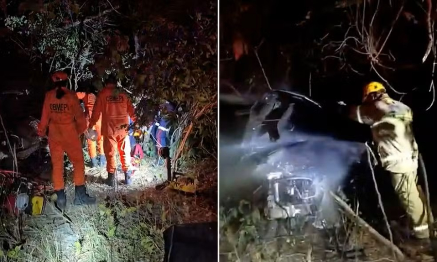 Mulher sofre acidente de carro na BR-343, fica presa às ferragens e liga pedindo socorro no Piauí